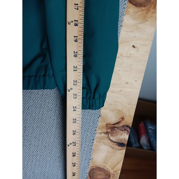 Members Only Anorak Windbreaker Mens Medium Green/Blue Color Block Mariner Beach - Picture 12 of 13